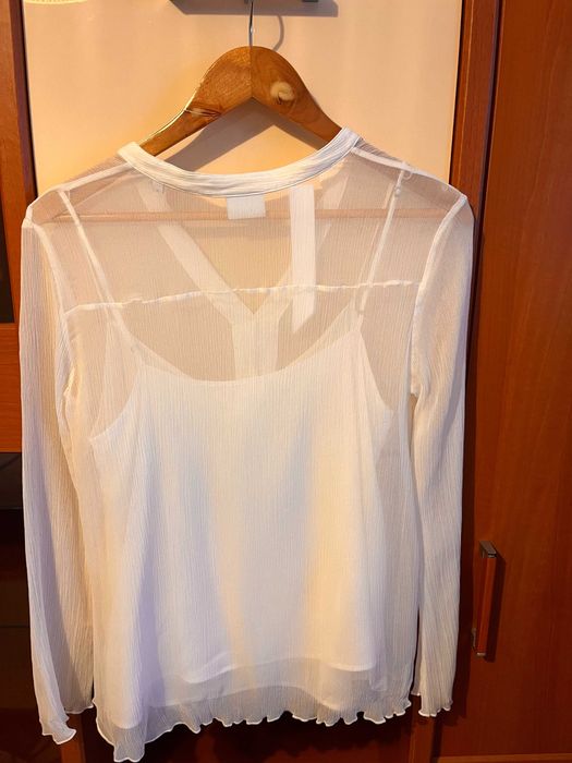 Bluza din matase alba Marc O'Polo Pure