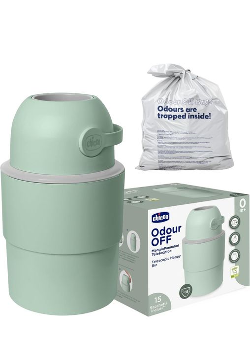 Нов неразопакован  телескопичен кош за пелени Chicco, капацитет 35 пелени