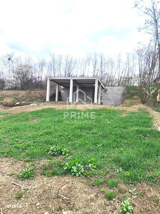 Teren cu Constructie si Proiect Autorizat A-Frame in Teius