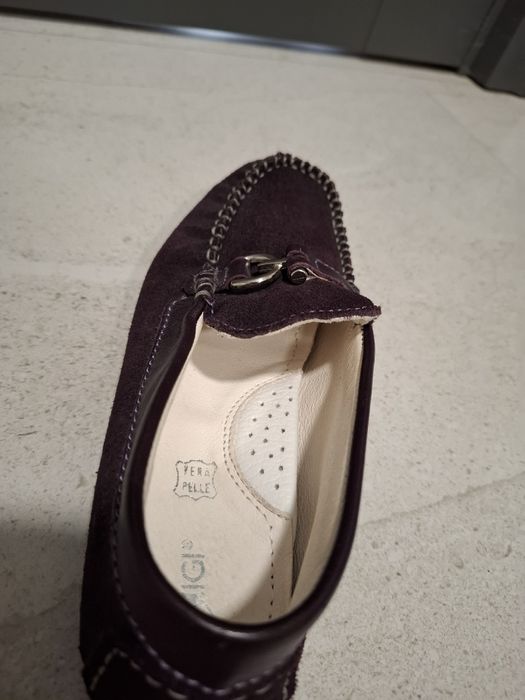 Mocasini mov din piele întoarsă Primigi marimea 33