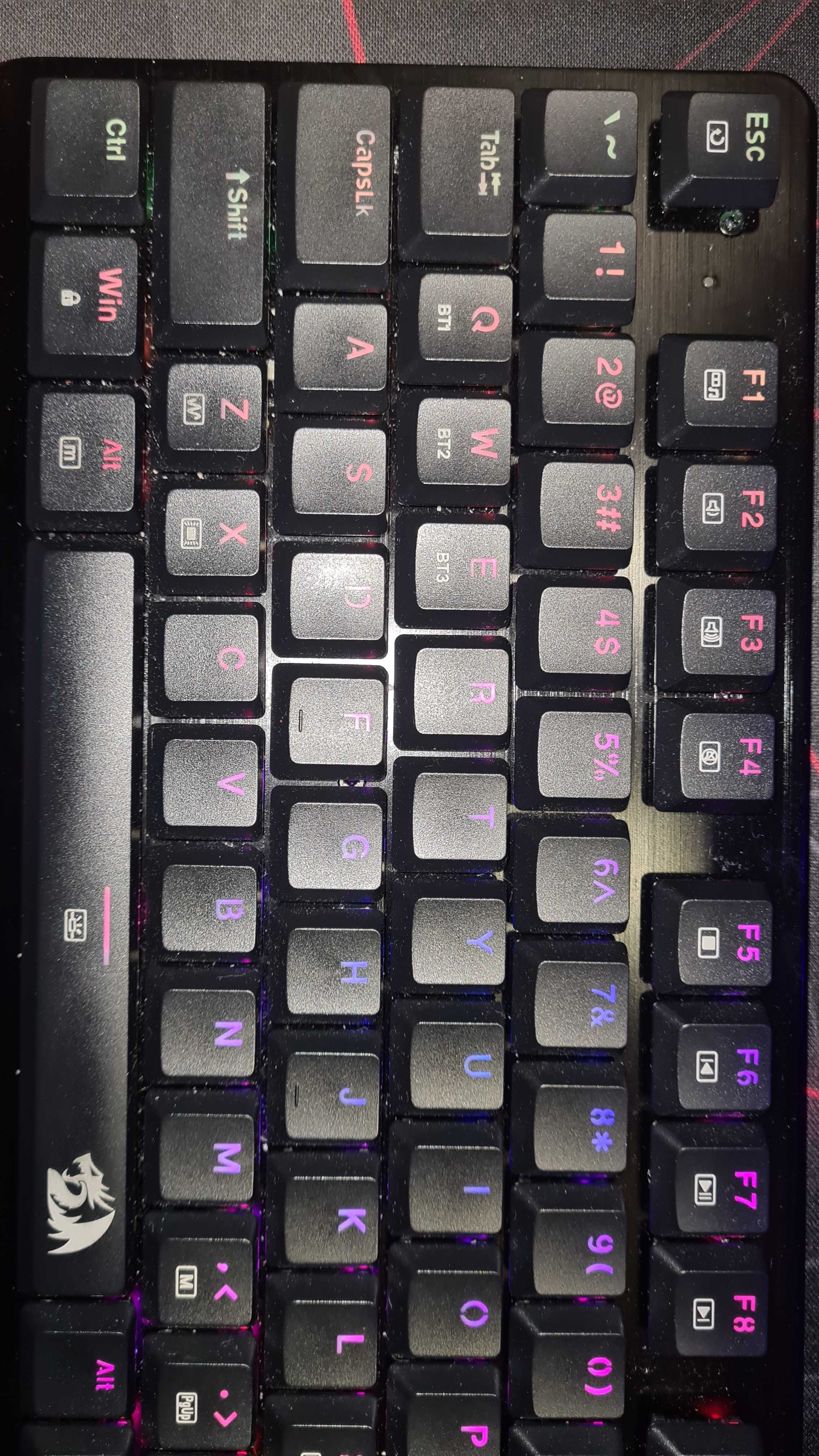 Механична клавиатура Redragon DragonWarrior K603P-KBS сини суичове гр ...