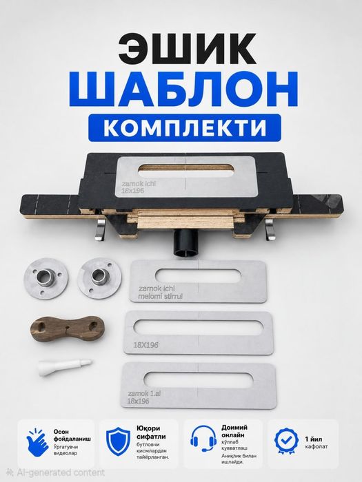 Шаблон/Кондуктор Eshik Shablon мдф эшиклар орнатиш
