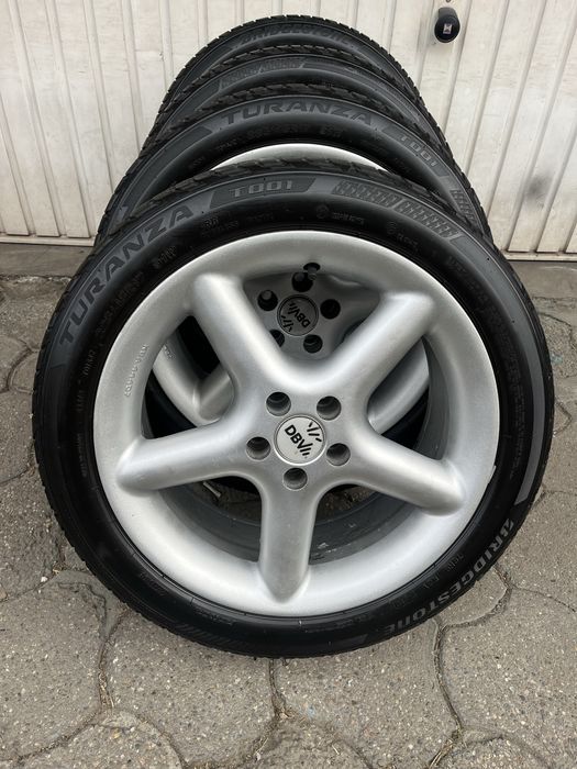 Jante aliaj 5x100mm, anvelope vara 225/45 R17, VW Golf 4 Bora Beetle, Audi TT A3, Skoda Octavia 1, Toyota Subaru Seat Leon