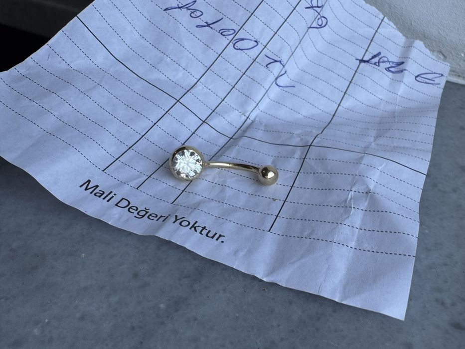 Piercing  buric aur 14 k
