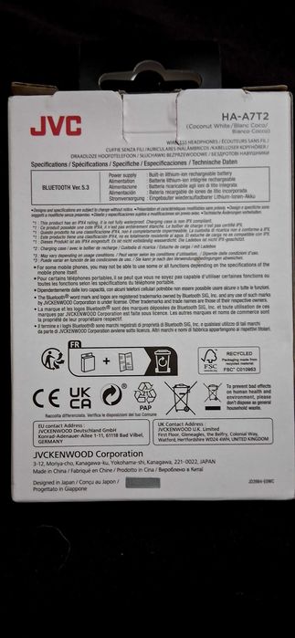 Аудио слушалки In Ear JVC, HA-A7T2