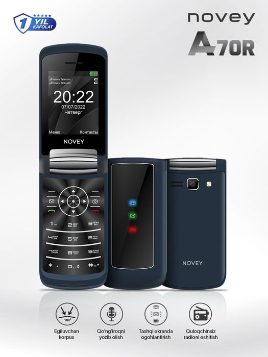 Novey A70R 2sim 1flesh karta