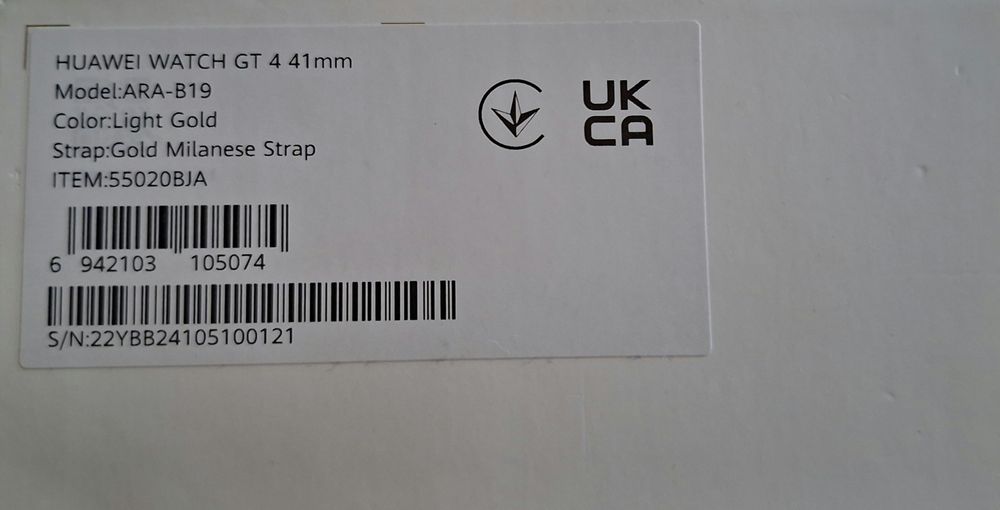 Smartwatch Huawei Watch GT 4, 41 mm, Gold Milanese