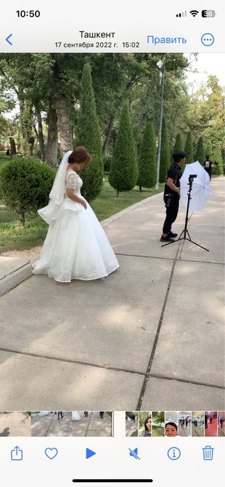 Шикарное свадебное платье