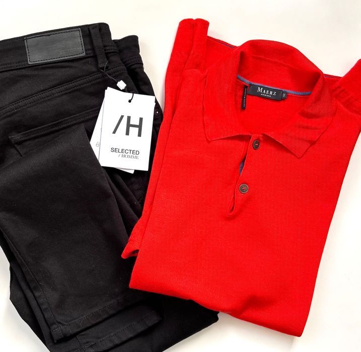 Нови черни мъжки слим дънки Selected homme 33номер