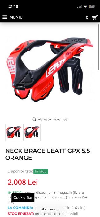 Vand protectie coloana (gat) leatt neck brace leatt gpx 5.5
