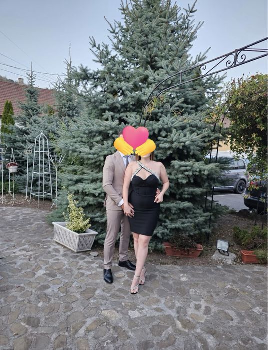 Rochie neagra scurta marimea M