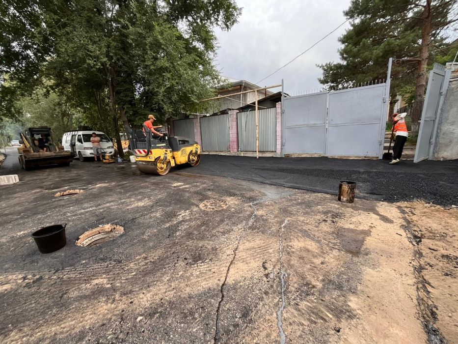 Асфальт асфальтирование бордюр поребрик