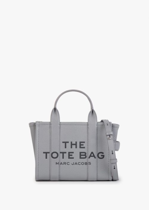 Marc Jacobs The Leather Small Tote Bag в сиво - оригинал