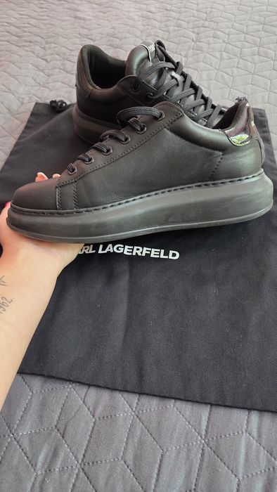 Мъжки черни сникърси Karl Lagerfeld
