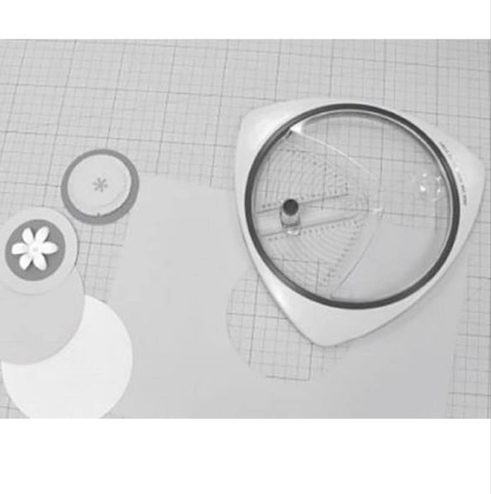 Trimmer de hârtie pentru cercuri cu diametrul de 2,6–15 cm