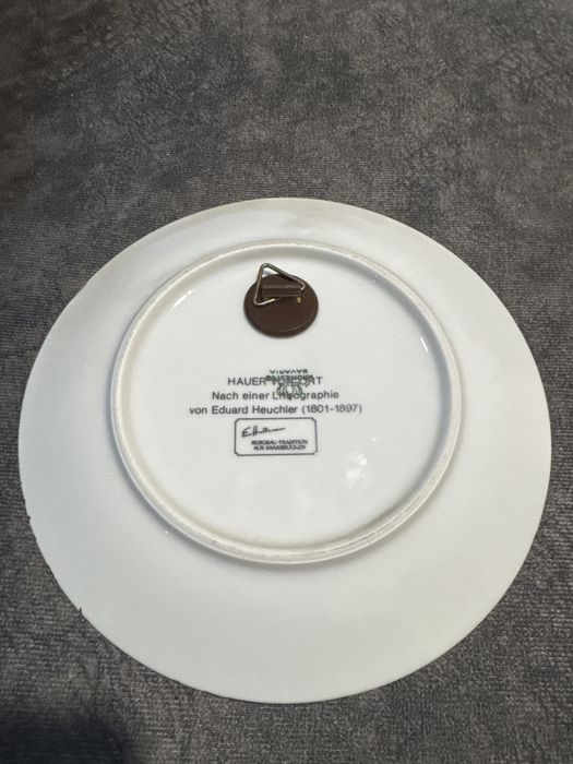 Винтидж порцеланова чиния немска Едуарт Хохлер