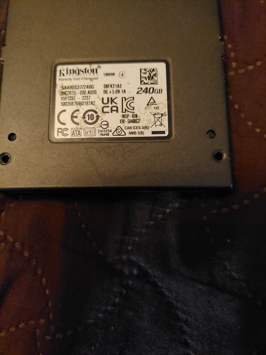 Ssd 240 gb. Functional