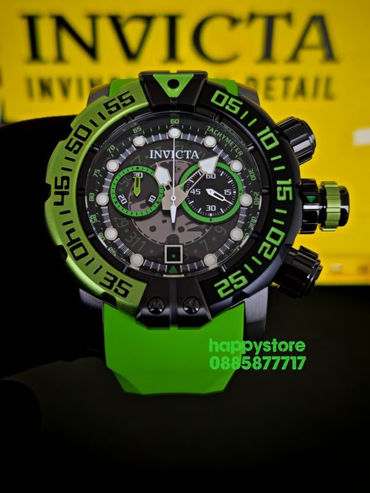 INVICTA Foxhound green 57 mm, Инвикта нов ръчен часовник