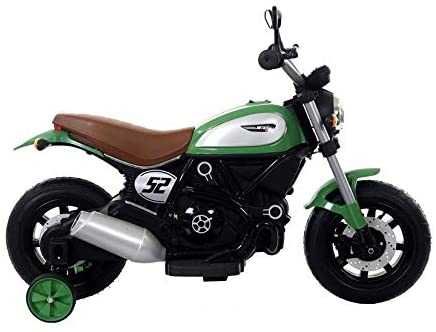 Motocicleta electria pentru copii BT307 60W, ROTI Gonflabile #Verde
