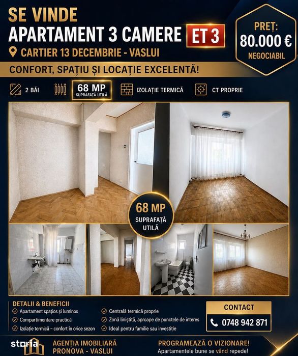 Apartament 3 camere - ET 3