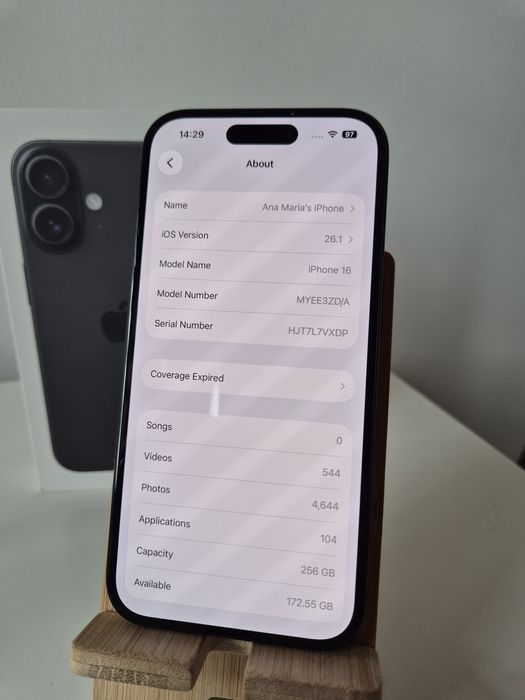 iPhone 16 256GB Full Box, neverlocked cu incarcator 30w
