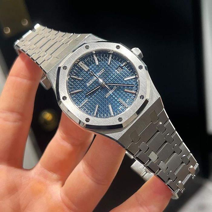 audemars piguet royal oak  blue dial selfwinding  41,mm