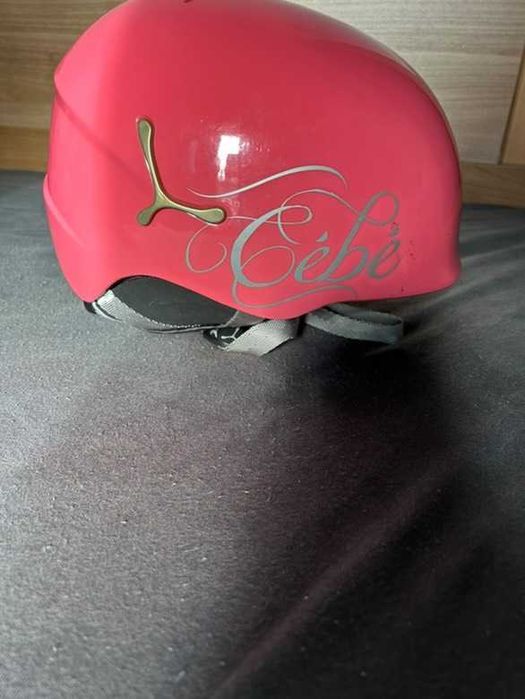 Розова каска за ски и сноуборд Cebe