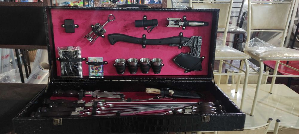 Подарочный шашлычный набор Шампуров премиум