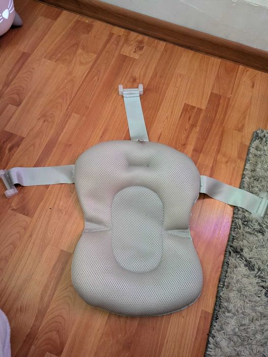 Cadita copii/bebe pliabila,silicon si plastic cu supapa si hamac