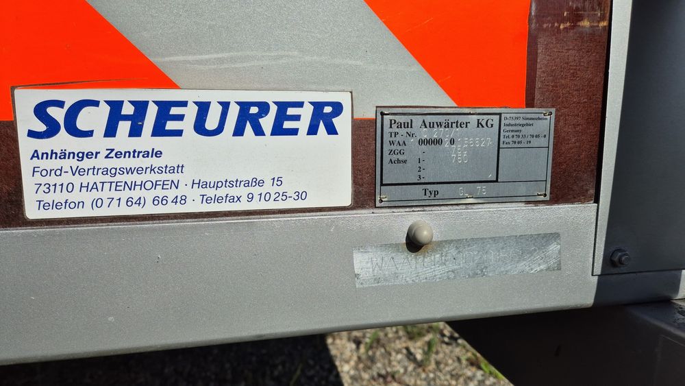 Remorca 750 kg Auwärter - nu humbaur , stema. Etc