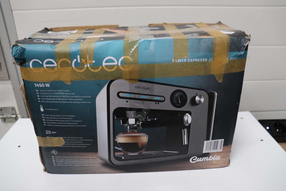 Cecotec Espresso maschine Power Espresso 20 Square Pro, 1450W, 20 бара