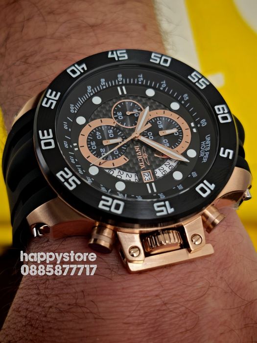 INVICTA I-Force black gold 51 mm, Инвикта нов ръчен часовник