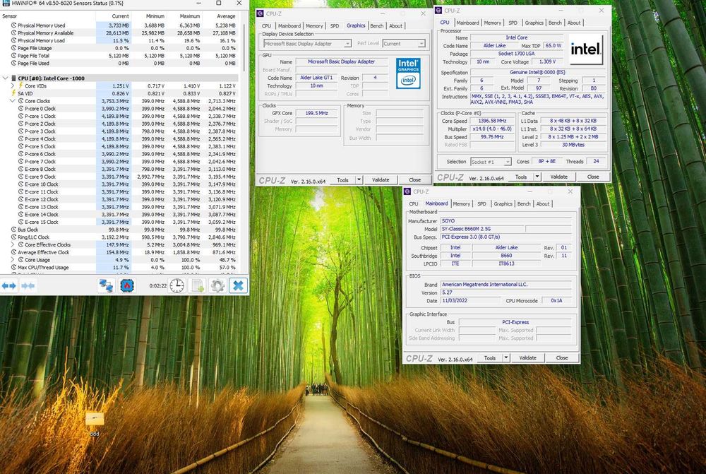 Дънна платка SOYO SY-Classic B660M + Intel core i9 12900es (Engineering Sample) LGA 1700