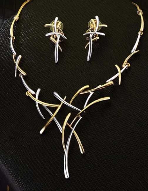 Colier si cercei, set Viennois cutie cadou