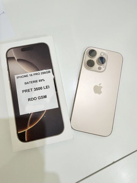 Iphone 16 Pro  256Gb Neverlock/Garantie