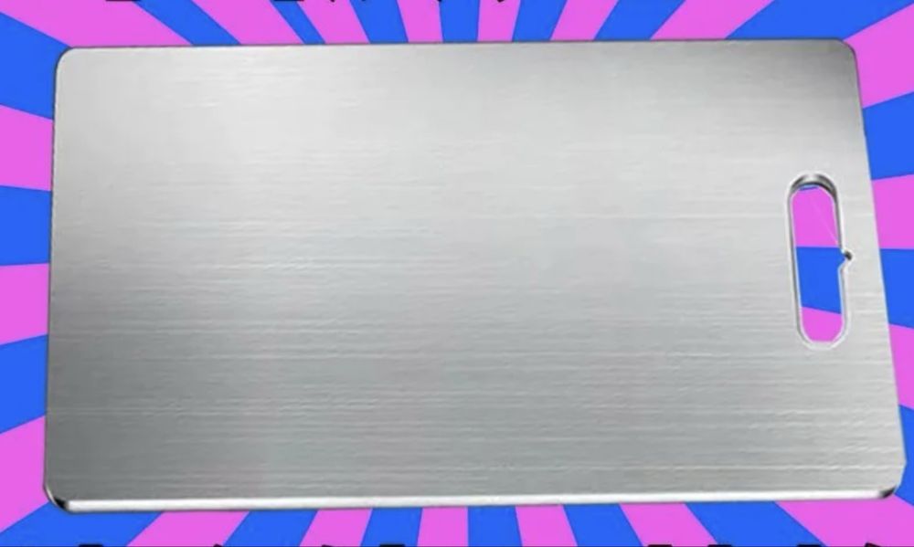 Доска для резки кухонная. Стальная
