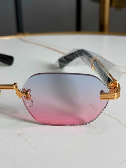 Ochelari de soare Cartier aurii roz