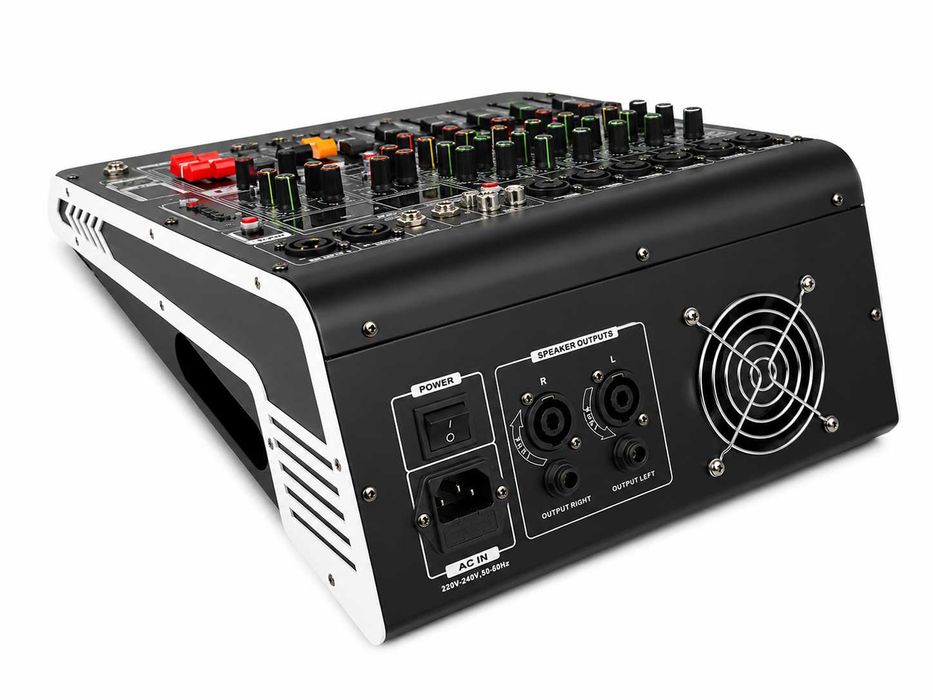 Mixer audio 2 X 450W 6 canale ZT6B cu amplificator Stereo 16 Efecte DSP Bluetooth USB