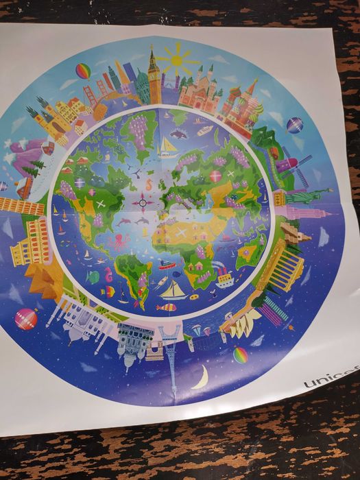 Два пъзела на UNICEF/УНИЦЕФ + оригинална чанта