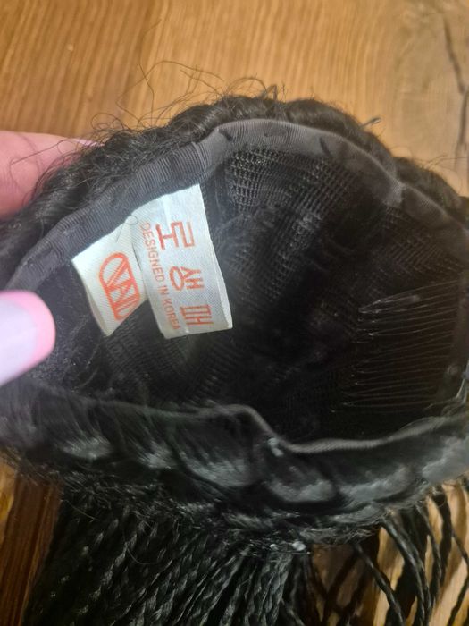 Изкуствена опашка с малки негърски плитки
