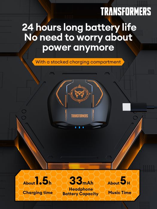 Безжични слушалки  dots Transformers T-06