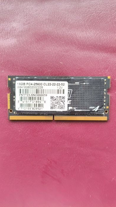 Продам оперативку для ноутбука 16 DDR4