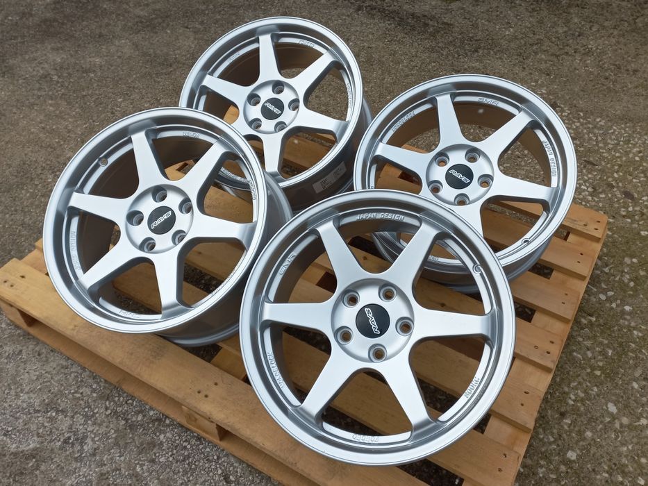 17"Rays T37 Volk Racing Silver 5х114.3 Чисто Нови 7.5ж ет35 Honda Mits