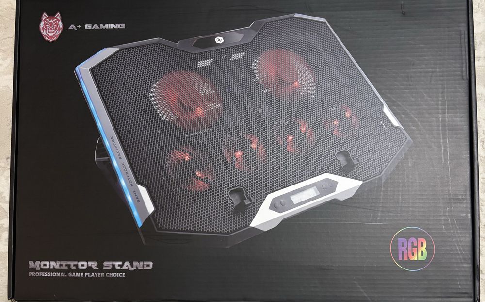 Cooler laptop gaming RGB A+ CICK9, 17", dual USB