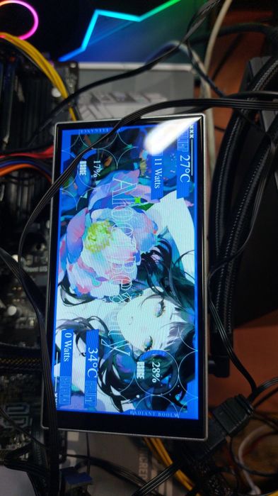 Cooler procesor lichid watercooling multi socket cu display mare 5.5 inch magnetic 360 mm negru,Proflow 360 argb socket 1700,AM5 ,etc.