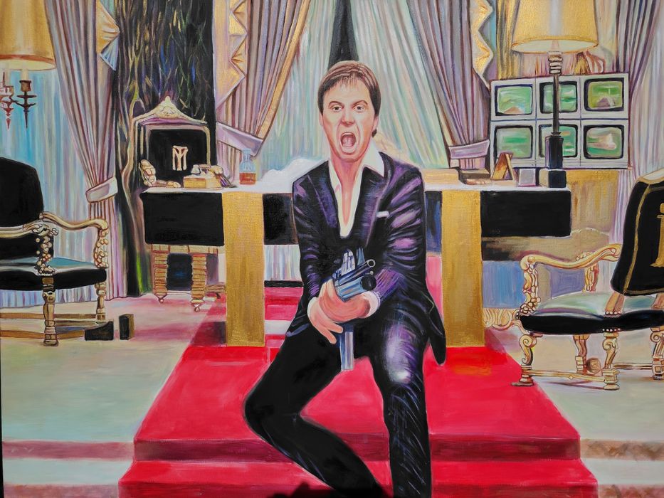 Картина На Сцена От Филма Белязанияа