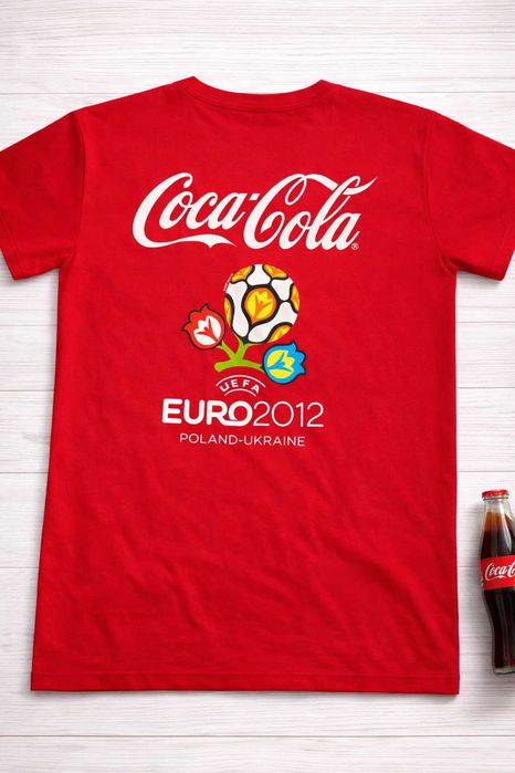 Vintage Coca-Cola UEFA EURO 2012 Poland-Ukraine колекционерска тениска