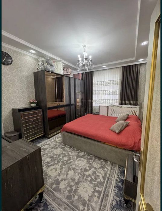 Продается 3 ком квартира, с мебелью техникой , Паркентский ,новострой