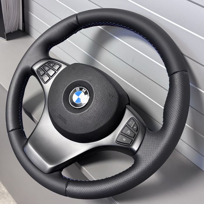 Volan sport si airbag non M Bmw X3 E83 retapitat cusaturi M ca NOU