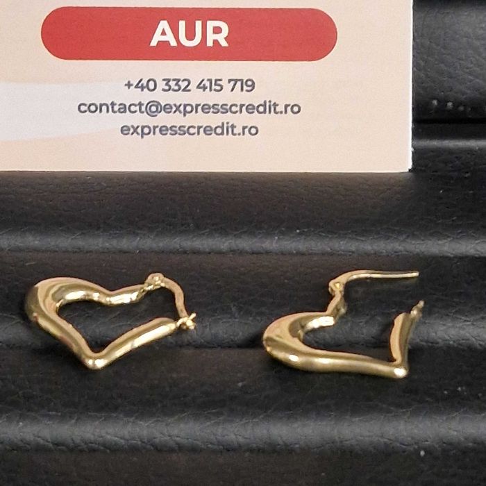 Cercei Aur 14K - 1.96 grame ( B34487 / Ag28 Doi Baieti )